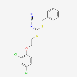 molecular formula C17H14Cl2N2OS2 B13715248 Benzyl [2-(2,4-dichlorophenoxy)ethyl] cyanocarbonimidodithioate 