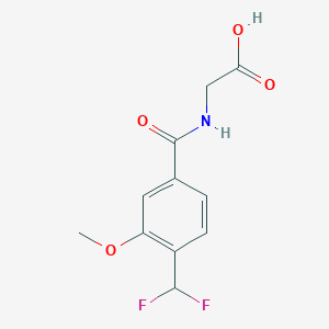 2-[4-(Difluoromethyl)-3-methoxybenzamido]acetic Acid