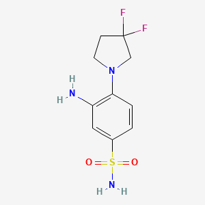 3-Amino-4-(3,3-difluoropyrrolidin-1-yl)benzenesulfonamide