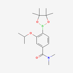 3-Isopropoxy-N,N-dimethyl-4-(4,4,5,5-tetramethyl-1,3,2-dioxaborolan-2-yl)benzamide