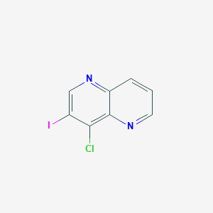 molecular formula C8H4ClIN2 B13715286 4-Chloro-3-iodo-1,5-naphthyridine 