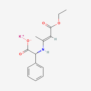 molecular formula C14H16KNO4 B1371531 钾 (R)-[(3-乙氧基-1-甲基-3-氧代-1-烯基)氨基]苯乙酸盐 CAS No. 961-69-3