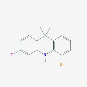 molecular formula C15H13BrFN B13715312 5-Bromo-3-fluoro-9,9-dimethyl-9,10-dihydroacridine 