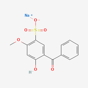 molecular formula C14H11NaO6S B1371532 二苯甲酮-5 CAS No. 6628-37-1