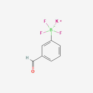 molecular formula C7H5BF3KO B1371540 Potassium 3-formylphenyltrifluoroborate CAS No. 871231-44-6