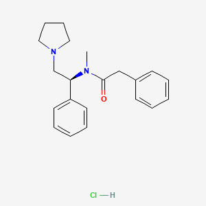 N-Methyl-N-[(1S)-1-phenyl-2-(1-pyrrolidinyl)ethyl]phenylacetamide hydrochloride