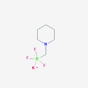 molecular formula C6H12BF3KN B1371541 Potassium (piperidin-1-YL)methyltrifluoroborate CAS No. 888711-54-4