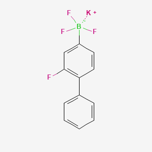 molecular formula C12H8BF4K B1371542 Potassium (2-fluorobiphenyl-4-yl)trifluoroborate CAS No. 850623-57-3