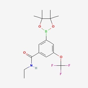 N-Ethyl-3-(4,4,5,5-tetramethyl-1,3,2-dioxaborolan-2-yl)-5-(trifluoromethoxy)benzamide