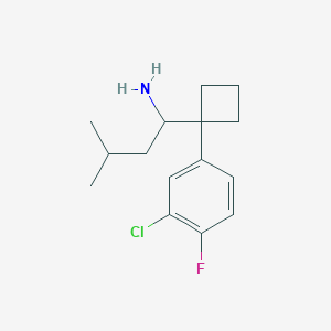 1-[1-(3-Chloro-4-fluorophenyl)cyclobutyl]-3-methyl-1-butylamine