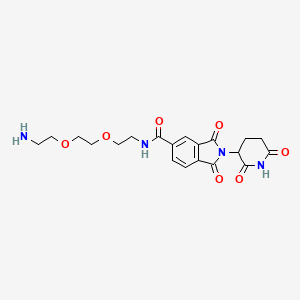 molecular formula C20H24N4O7 B13715449 Thalidomide-5-(PEG2-amine) 