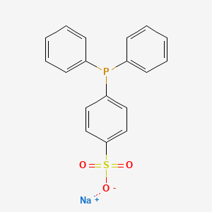 molecular formula C18H14NaO3PS B1371545 Sodium 4-(diphenylphosphino)benzenesulfonate CAS No. 5952-62-5