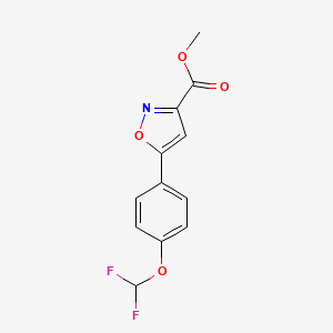 Methyl 5-(4-(difluoromethoxy)phenyl)isoxazole-3-carboxylate