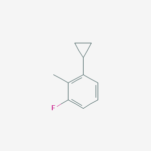 molecular formula C10H11F B13715494 2-Cyclopropyl-6-fluorotoluene 