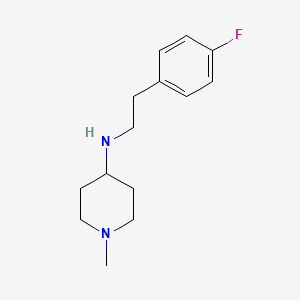 molecular formula C14H21FN2 B1371550 N-[2-(4-fluorophenyl)ethyl]-1-methylpiperidin-4-amine 