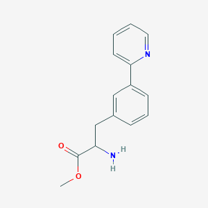 molecular formula C15H16N2O2 B13715513 Methyl 2-Amino-3-[3-(2-pyridyl)phenyl]propanoate 