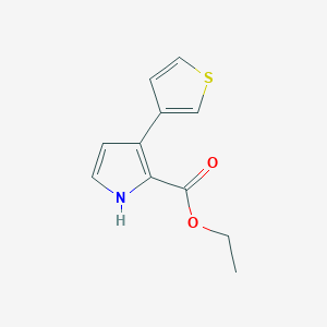 Ethyl 3-(3-thienyl)-1H-pyrrole-2-carboxylate