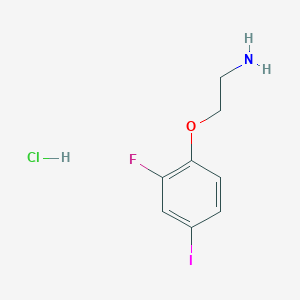 molecular formula C8H10ClFINO B13715533 2-(2-Fluoro-4-iodophenoxy)ethanamine hydrochloride 