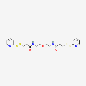 molecular formula C20H26N4O3S4 B13715536 3-(pyridin-2-yldisulfanyl)-N-[2-[2-[3-(pyridin-2-yldisulfanyl)propanoylamino]ethoxy]ethyl]propanamide 