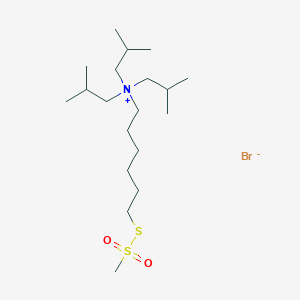 molecular formula C19H42BrNO2S2 B13715540 6-(Triisobutylammonium)hexyl Methanethiosulfonate bromide 