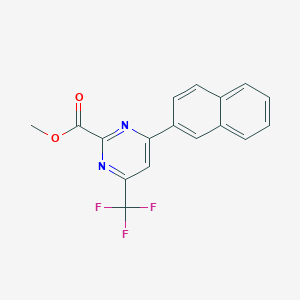 Methyl 4-(2-naphthyl)-6-(trifluoromethyl)pyrimidine-2-carboxylate