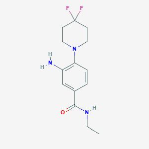 3-Amino-4-(4,4-difluoropiperidin-1-yl)-N-ethylbenzamide