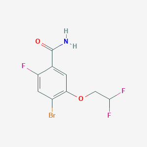 4-Bromo-5-(2,2-difluoroethoxy)-2-fluorobenzamide