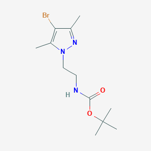 molecular formula C12H20BrN3O2 B13715581 tert-Butyl (2-(4-bromo-3,5-dimethyl-1H-pyrazol-1-yl)ethyl)carbamate 