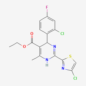 Ethyl 4-(2-Chloro-4-fluorophenyl)-2-(4-chloro-2-thiazolyl)-6-methyl-1,4-dihydropyrimidine-5-carboxylate