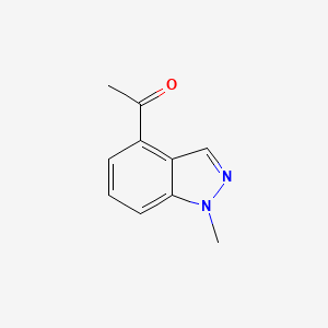 molecular formula C10H10N2O B1371559 1-(1-甲基-1H-吲唑-4-基)乙酮 CAS No. 1159511-23-5