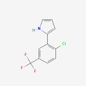 2-[2-Chloro-5-(trifluoromethyl)phenyl]pyrrole