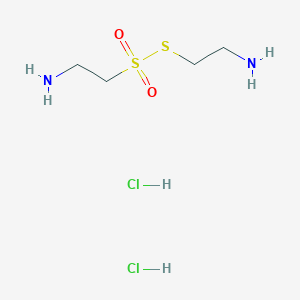 molecular formula C4H14Cl2N2O2S2 B13715617 2-Aminoethyl 2-Aminoethanethiosulfonate Dihydrochloride 