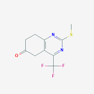 5,6,7,8-Tetrahydro-2-methylthio-6-oxo-4-(trifluoromethyl)quinazoline