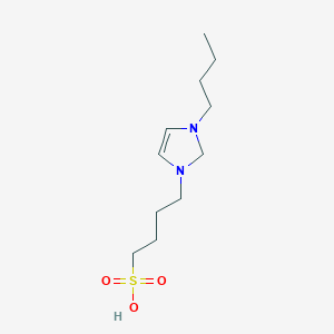 4-(3-Butyl-2,3-dihydro-1H-imidazol-1-yl)butane-1-sulphonic acid