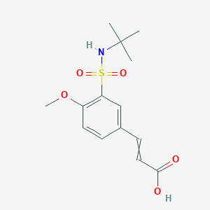 3-{3-[(Tert-butylamino)sulfonyl]-4-methoxyphenyl}acrylic acid