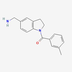 1-(3-Methylbenzoyl)indoline-5-methanamine