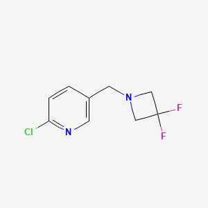 2-Chloro-5-((3,3-difluoroazetidin-1-yl)methyl)pyridine