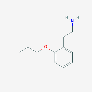 molecular formula C11H17NO B1371570 2-(2-Propoxyphenyl)ethanamine CAS No. 39515-69-0