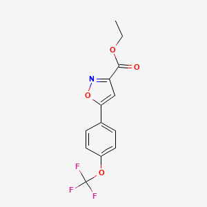 Ethyl 5-[4-(trifluoromethoxy)phenyl]isoxazole-3-carboxylate