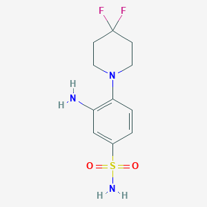 3-Amino-4-(4,4-difluoropiperidin-1-yl)benzenesulfonamide