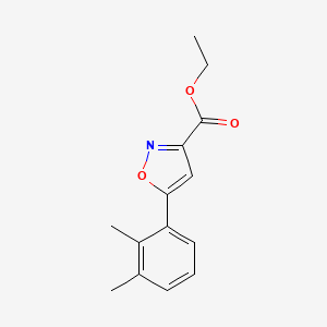 molecular formula C14H15NO3 B13715766 Ethyl 5-(2,3-Dimethylphenyl)isoxazole-3-carboxylate 