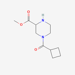 Methyl 4-(cyclobutanecarbonyl)piperazine-2-carboxylate