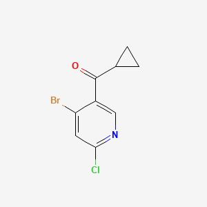 (4-Bromo-6-chloro-3-pyridyl)(cyclopropyl)methanone