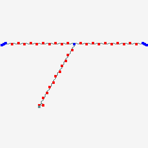 molecular formula C67H133N7O32 B13715787 N-(acid-PEG10)-N-bis(PEG10-azide) 