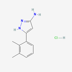 molecular formula C11H14ClN3 B13715825 3-Amino-5-(2,3-dimethylphenyl)pyrazole Hydrochloride 