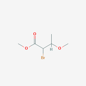 molecular formula C6H11BrO3 B13715834 Methyl 2-bromo-3-methoxybutanoate 