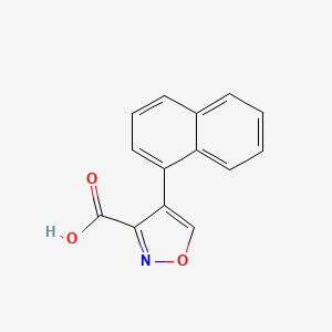 molecular formula C14H9NO3 B13715866 4-(1-Naphthyl)isoxazole-3-carboxylic Acid 