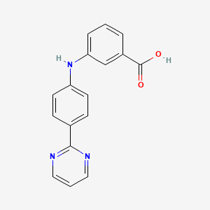 molecular formula C17H13N3O2 B13715873 3-[[4-(2-Pyrimidinyl)phenyl]amino]benzoic Acid 