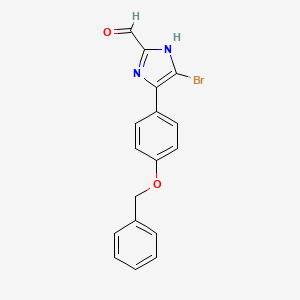 4-[4-(Benzyloxy)phenyl]-5-bromoimidazole-2-carbaldehyde