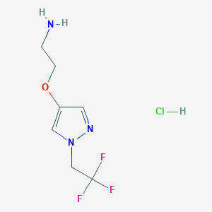 2-((1-(2,2,2-Trifluoroethyl)-1H-pyrazol-4-yl)oxy)ethanamine hydrochloride